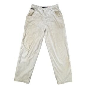 Rusty Vintage Mens Corduroy Carpenter Pants Beige Tan Size 30 Skate Surf Utility